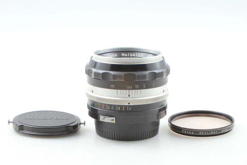 CLA'd PAT PEND [Near MINT+] Nikon Nikkor-S Auto 5.8cm 58mm f/1.4 Non-Ai Lens JP - Image 2 of 4