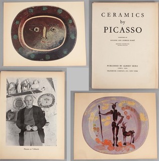 Authentic Pablo PICASSO Ceramics Albert Skira Edition Chromolithograph Portfolio