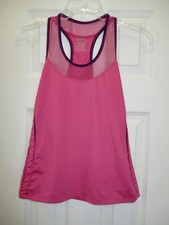 Lucky in Love S 4-6 Pink Tank Small Pickleball Tennis Golf