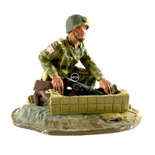 1:30 Metal W. Britain Britains WWII US Army D-Day Paratrooper Figure WWII-62