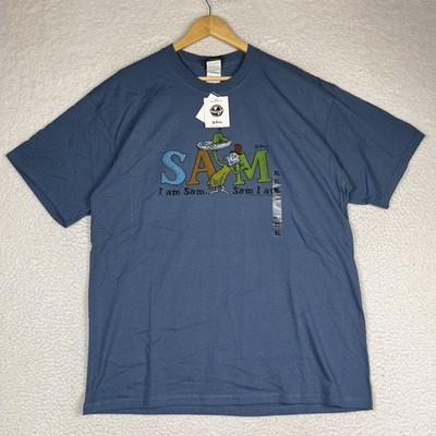 Vintage Y2K Dr. Seuss Sam I Am  T Shirt XL Blue 2001 Green Eggs & Ham
