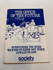The Office of the Future SCPS 1982 Technology Trade Union Booklet Rare