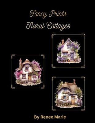 Floral Cottages Cross Stitch Patterns Easy Full Sized 3 Different Patterns Needl