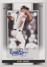 2019 Leaf Perfect Game National Showcase Black 4/50 Ryan Bruno #BA-RB1 Auto 0u2j