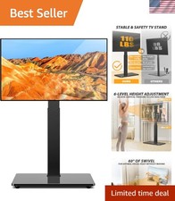 TAVR Universal Floor TV Stand Base for 32-75 Inch TVs up to 110 Lbs with Swiv...