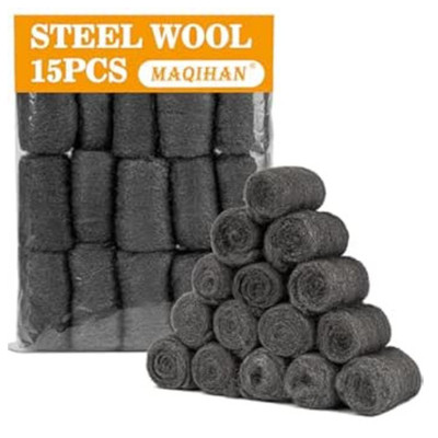 MAQIHAN Steel Wool 0000 | Hole Filling | 15 Pieces