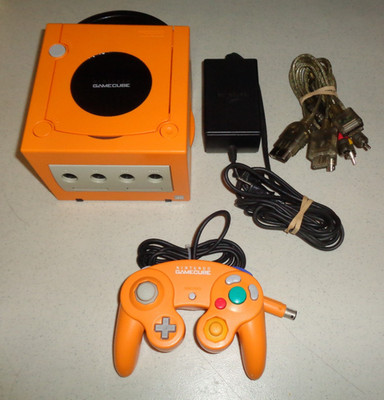~Nintendo GameCube Console Orange ~Clean & Serviced ~Plays US & Japanese Games~