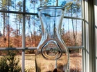 Vintage Embossed Paul Masson "Since 1852" Glass Milk Bottle Carafe Decanter Vase
