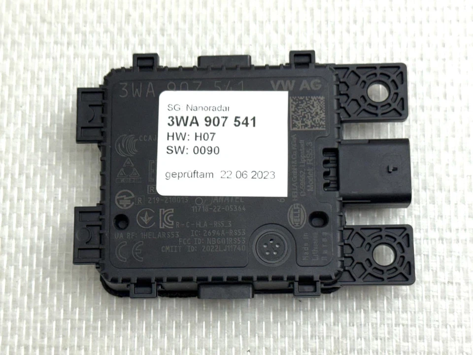 3WA907541 Nanoradar VW Tiguan Frontradarsensor Réglage de Direction Radar NEW👌 - Photo 1/4