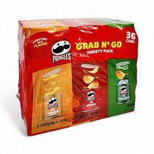 Pringles Grab N  Go Variety Pack Chip Cans, 3...