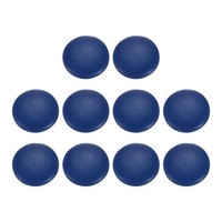 10 Stk. Pu-LederknöPfe 18Mm (28L) Runde Metallschaft FüR Kleidung Diy, Blau