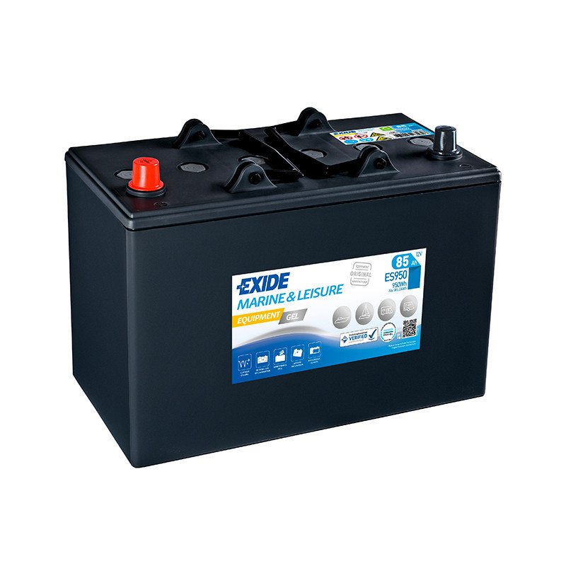 Batterie camping-car Exide Gel ES950 à décharge lente et haute endurance