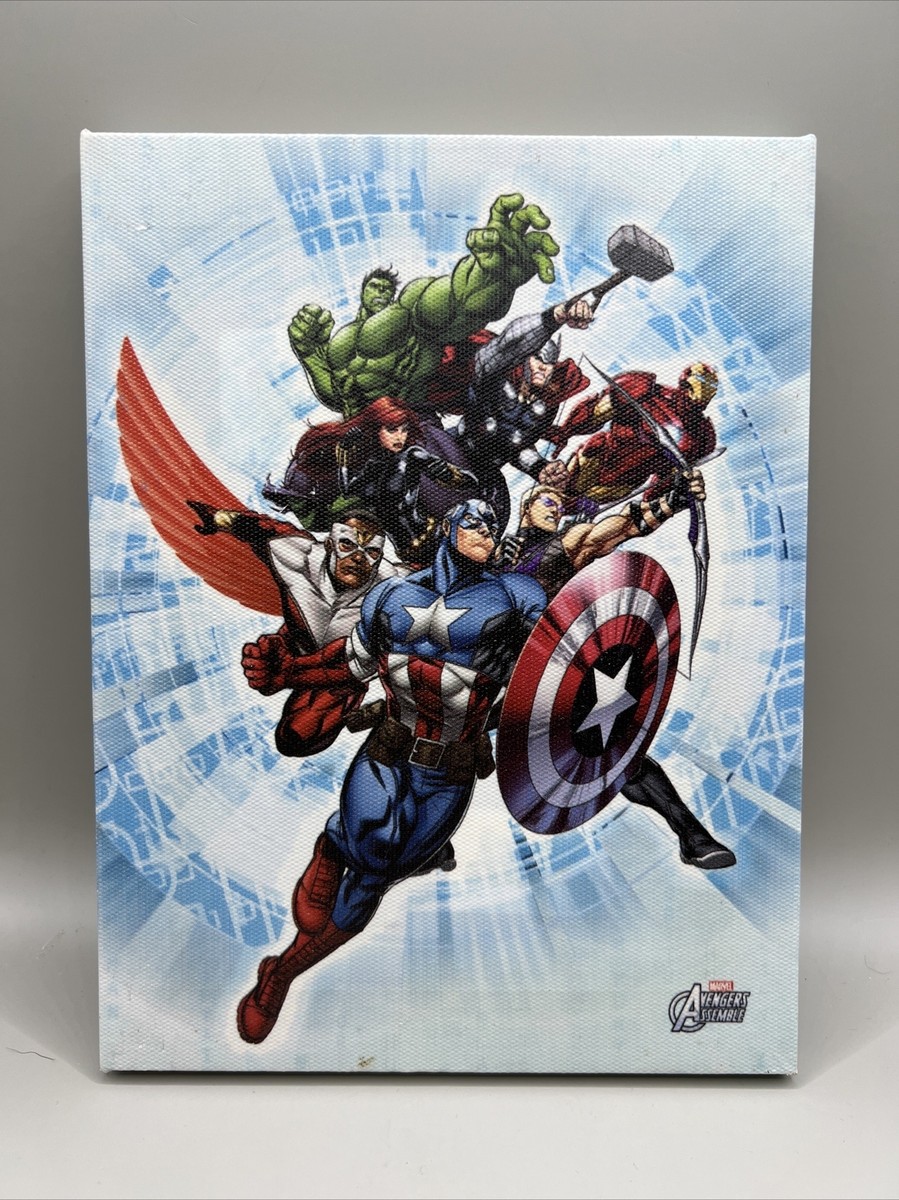 Artissimo Marvel Avengers Wall Canvas. Size 6.5in X 8.5in. | eBay