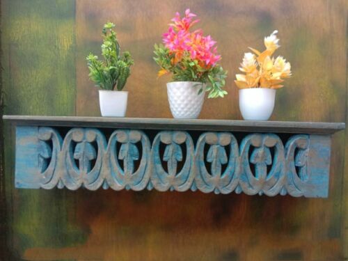 Wood Hand Carved Wall Bracket Wooden Wall Shelf Wooden Hand Carving Wall Shelf - Afbeelding 1 van 6