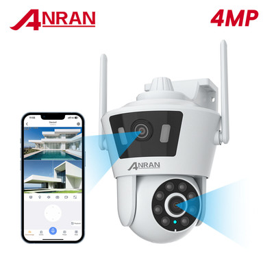 4MP HD Security Camera Outdoor WiFi PTZ Dual Lens Wireless Surveillance System