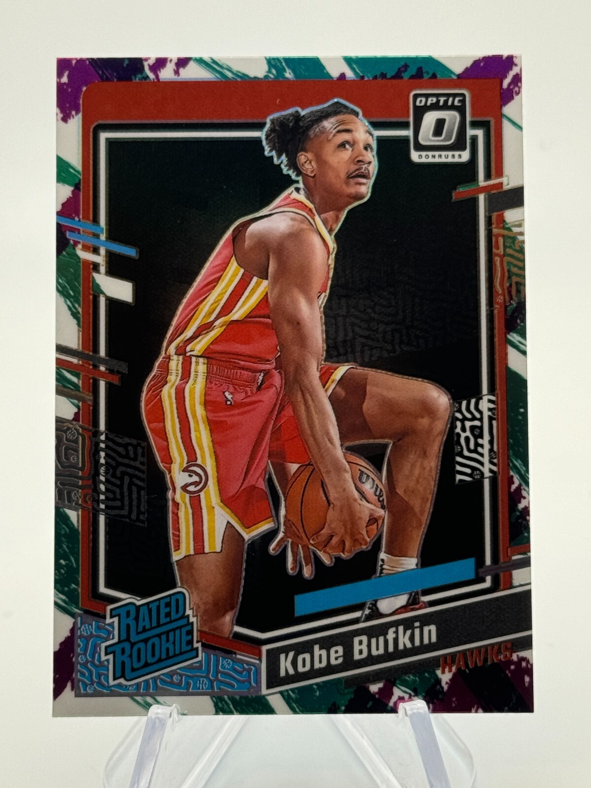 2023-24 Donruss Optic KOBE BUFKIN Jazz Rated Rookie SP #220 Atlanta Hawks