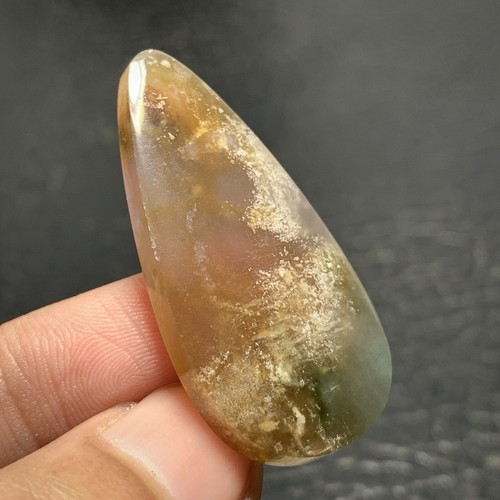 Opalized Coral Fossil Chalcedony Cabochon 40x20x5mm High Quality 34 ct - Picture 4 of 6