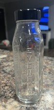 Vintage 1950s 1960s Evenflo Glass Baby Bottle w/ Lid