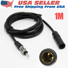 Car Stereo Radio 3' ft (M-F) Auto AM/FM Antenna Extension Cable Wire Cord US