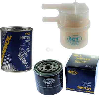 SCT Inspektionspaket + Motor Flush für Mitsubishi Galant IV Stufenheck 1.8 Colt