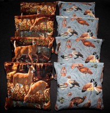 CORNHOLE BEAN BAGS Ducks and Deer Hunting Camo 8 ACA Regulation Hunting DUCKS