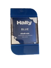 Lot of 2 Hally Blue Shade Stix Temporary Hair Makeup - .4 oz - NEW