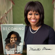 Michelle Obama BECOMING Signed First Edition Printing Book Tour COA Provenance