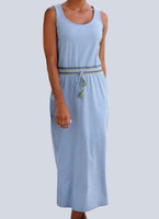 Alba Moda Maxikleid Kleid Strandkleid Sommerkleid Freizeitkleid Baumwolle 40