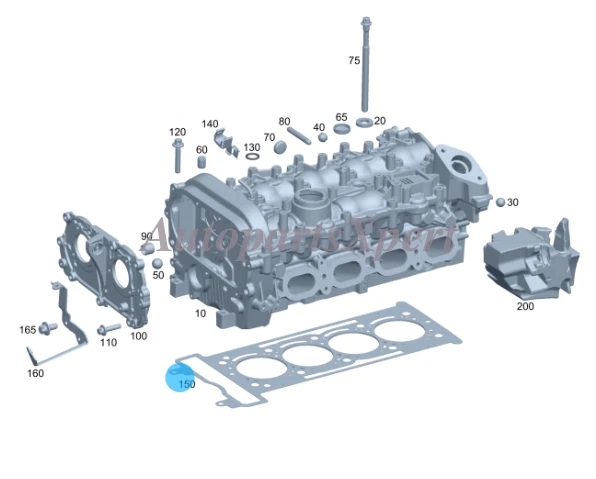 Junta de culata OEM Elring 274-016-00-20 para Mercedes-Benz C300 GLC300 E300 Foto 3 de 4