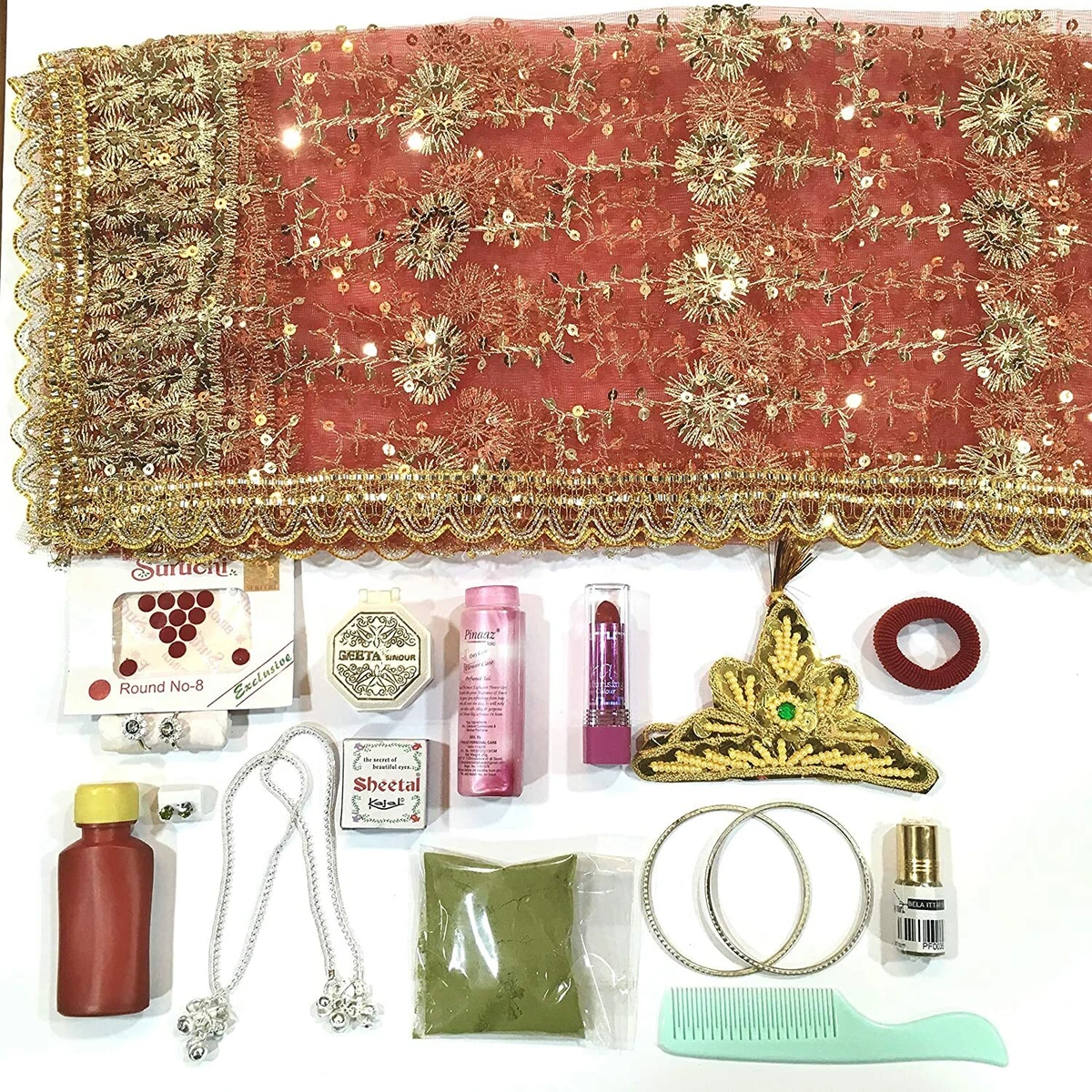 Durga puja samagri kit 16 shringar kit for Durga Devi Idol