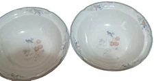 International Stoneware China Cereal Bowls Marmalade Geese Pear Set of  2