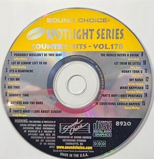 SC8920 COUNTRY HITS SOUND CHOICE KARAOKE CDG LOT WA
