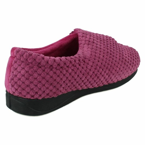 Pantuflas de gancho y correa de bucle para damas almohadillas ajuste ancho EE - Imagen 67 de 98