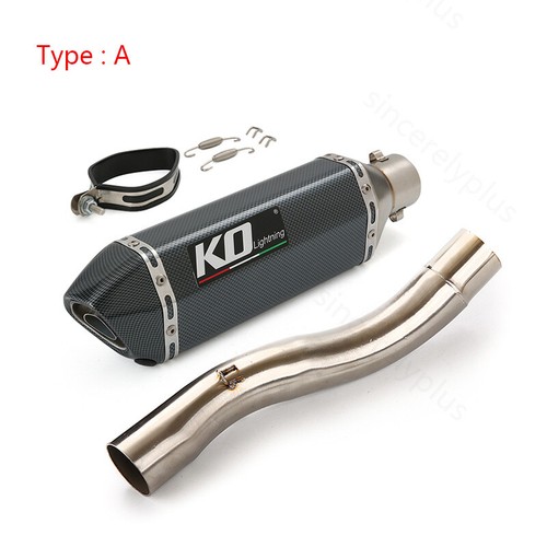 For Ducati Monster 797 Scrambler 800 821 Exhaust Connect Mid Pipe Muffler Tube - Picture 2 of 13