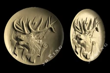 STL 3D Model DEER'S HEAD for CNC Router 3D Printer Engraver Carving Aspire Cut3D