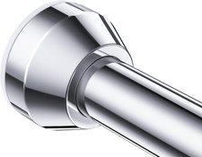 Shower Curtain Rod, Adjustable Tension Spring, Stainless Steel, Anti-Slip