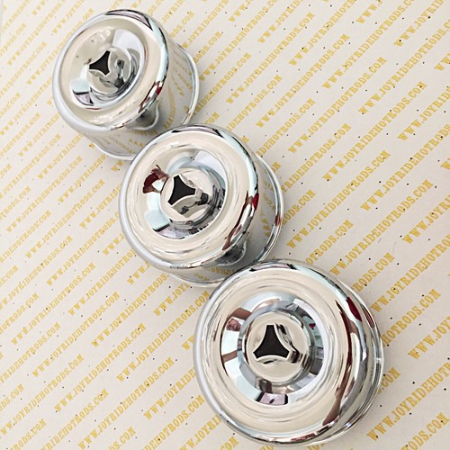 Hot Rod 3 x 2BRL Air Cleaners/ TriBar Wing Nuts LOW PROFILE 2 5/8