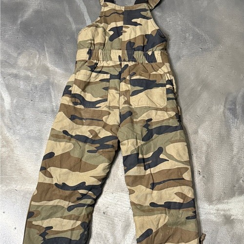 Walls Camo Overalls Grow System Cotton Blend Kids Medium - Picture 8 of 8
