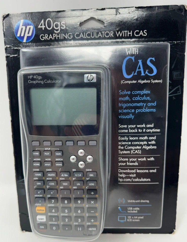 HP 40GS Graphing Calculator With CAS -New- Free Shipping! - Image 3 of 4