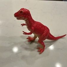 Vintage 6  Tyrannosaurus Rex Plastic Dinosaur Dino T-Rex Acton Figure Toy 1987