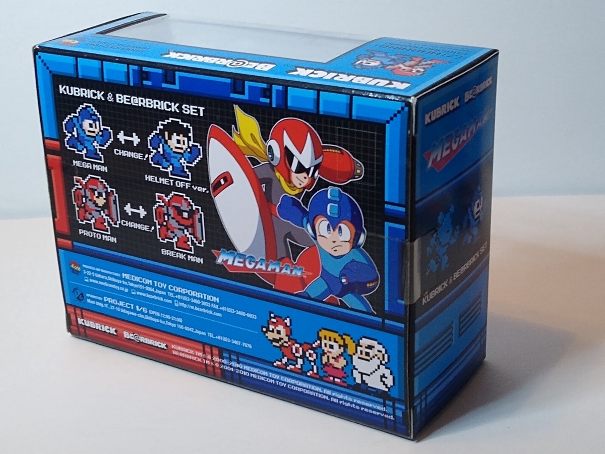 Mega Man Rockman Kubrick & Protoman Bearbrick Set SEALED Box LOT