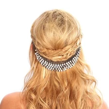 Kristin Perry Crystal Hair Grip Headpiece Headband