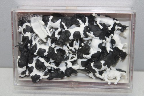 Preiser 14408 30 Figures Cows Black/White Gauge H0 OVP