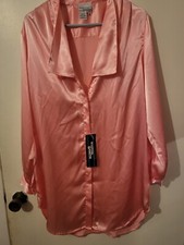 Womans Pink Satin Nightshirt