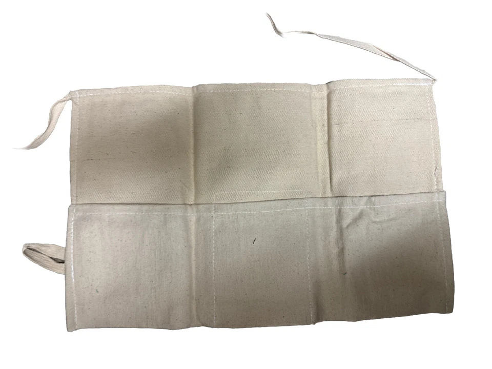 Magid Canvas 3 Pouch Waist Apron Nail/Tool Bag Cotton White Cream Hammer Hoop - Image 2 of 4