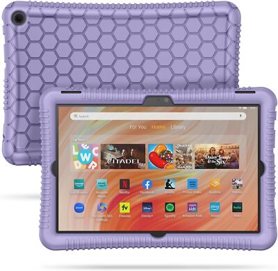 Silicone Case for Amazon Fire HD 10 Tablet 13th Gen 2023 Lightweight Back Cover