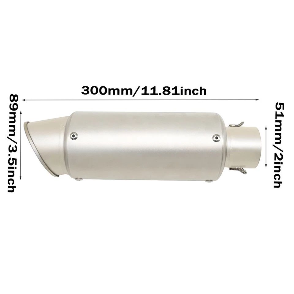 Silenciador de escape trasero conector universal 38-51 mm con silenciador para KTM / Kawasaki Foto 2 de 4