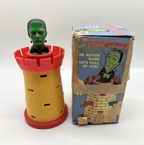 RARE 60s Pop Up Frankenstein Castle Game Universal Monsters Toy *No Swords* 🧌🧌