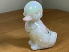 Fenton Glass Hand Painted Floral Duck Figurine - Artist Signed - Beautiful