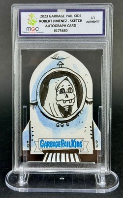 2023 Topps Garbage Pail Kid 1/1 Robert Jimenze Sketch Auto Rocket MGC Authentic